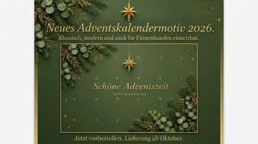 Adventskalender leer Pralinen Schöne Adventszeit
