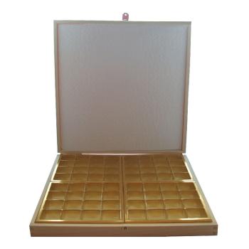 Preview: 64 Trüffel und Pralinen Verpackung Holz