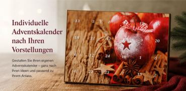 Adventskalender mit Wunschmotiv ab 100 Stück