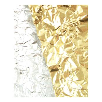Alufolien Zuschnitt gold/silber, 25 x 25cm, 1kg (Stanniolpapier)