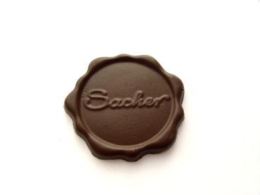 Schokoladengießform Sacher Siegel Tortenaufleger