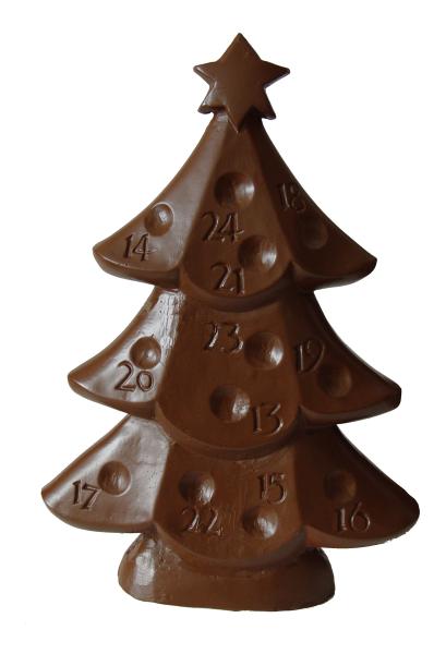 Schokoladengießform 3D Adventskalender Weihnachtsbaum
