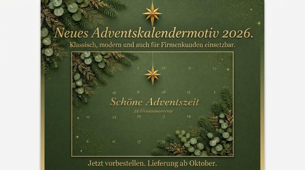 Adventskalender leer Pralinen Schöne Adventszeit
